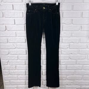 7 For All Mankind Velvet Straight Leg Pants Size 25